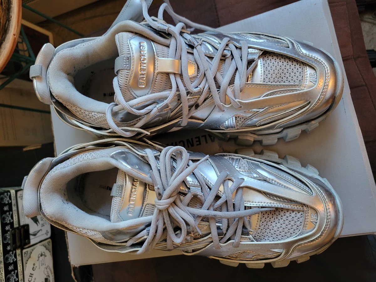 Balenciaga Metal Silver Track sneaker Size EU 45/ US 12 | eBay