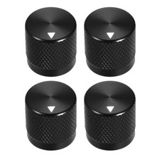 Stereo Knob, 17 6 17 mm Aluminium Alloy, Volume Control Knobs, Black 4pcs