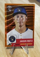 Jakson Reetz /25 ORANGE WAVE ROOKIE SP Parallel 2022 Topps Chrome Platinum