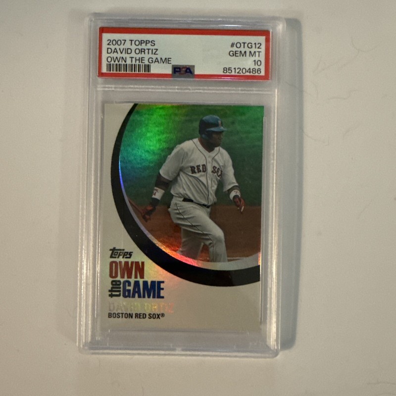 2007 Topps David Ortiz Own the Game #OTG12 PSA 10 Red Sox POP 17  HOF