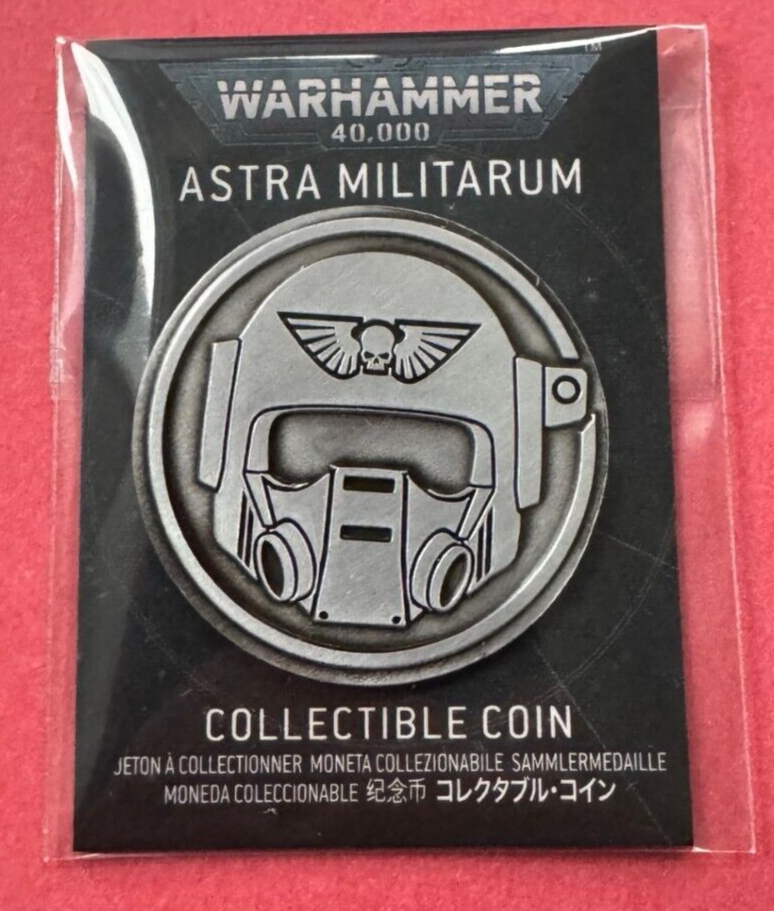 ASTRA MILITARUM FEBRUARY 2025 - COLLECTIBLE COIN - Limited - New  WARHAMMER 40k