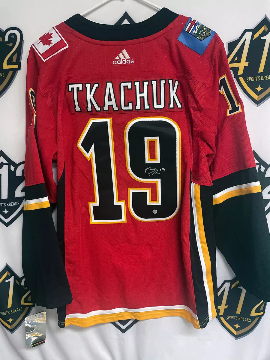 Matthew Tkachuk Calgary Flames Autographed Signed Black Logo