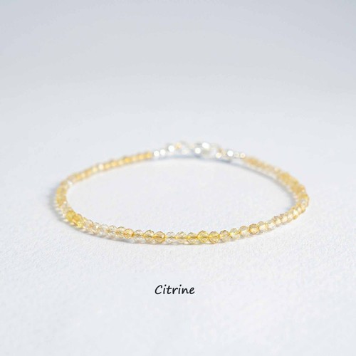 Natural Citrine Tiny Beaded Ankle Bracelet Yellow Crystal Stackable Beach Anklet - Picture 4 of 5