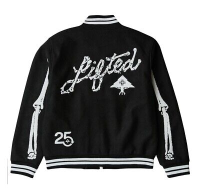 NWT LRG x Dead Serious 99 Bones Varsity Jacket Black | eBay NWT LRG x Dead Serious 99 Bones Varsity Jacket Black | eBay