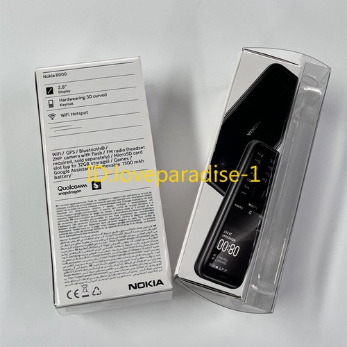 Nokia 8000 4G Dual SIM Black White 4G LTE GSM Unlocked GPS Bluetooth Phone - 第 14/23 張圖片