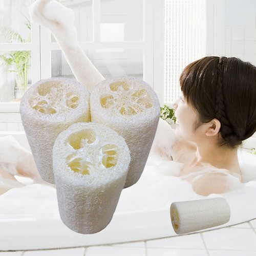 New Natural Loofah Bath Body Shower Sponge Scrubber Pad Bathroom