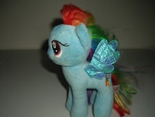 T9 GUC Ty My Little Pony Rainbow Dash Plush 7" Tall Blue Pegasus