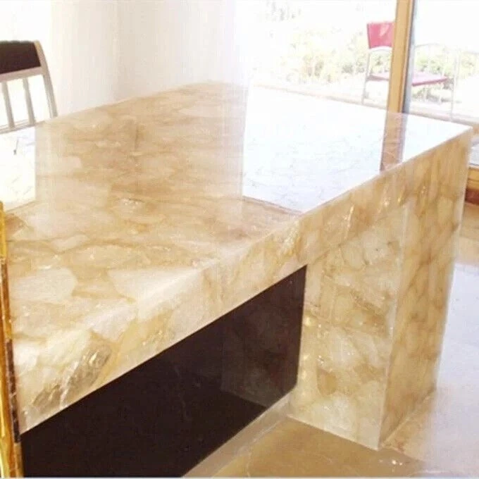 12"x18" Agate Quartz Counter Slab Top, Kitchen / Office / Bathroom Counter Slab - Image 3 of 4