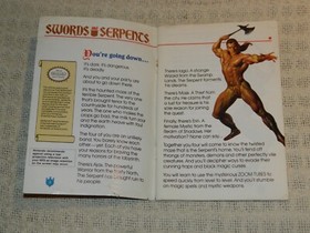 Nintendo NES Swords and Serpents Manual ONLY
