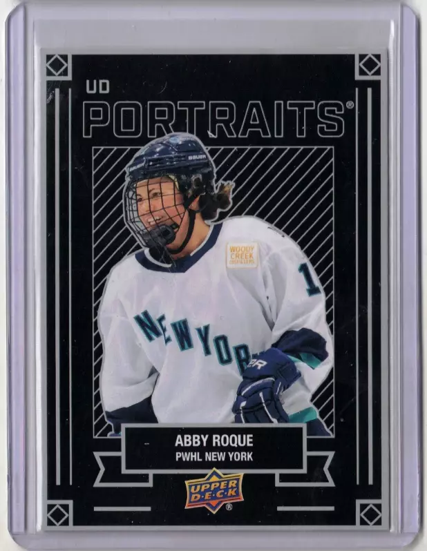 ABBY ROQUE 24/25 2025 Upper Deck PWHL UD Portraits Rookie Insert P-16 *READ INFO
