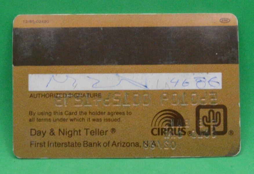 First Interstate Bancard Arizona exp 1988 Foto 2 de 2