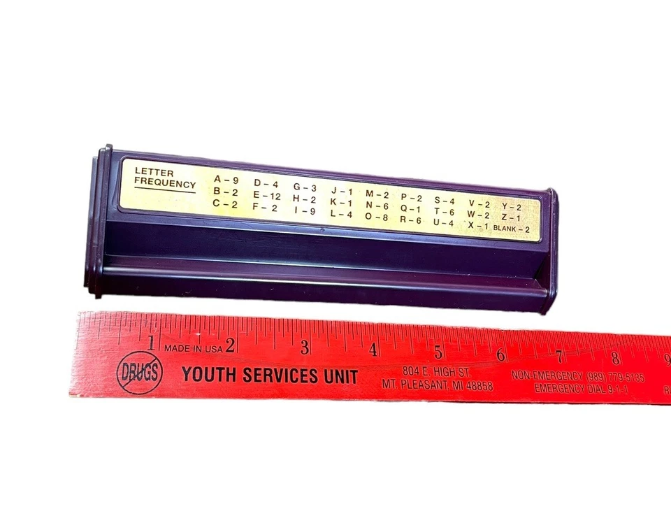 Set of 2 Vintage 1999 RACKS Replacements ONLY For Scrabble Deluxe Game PIECES - Image 3 of 4