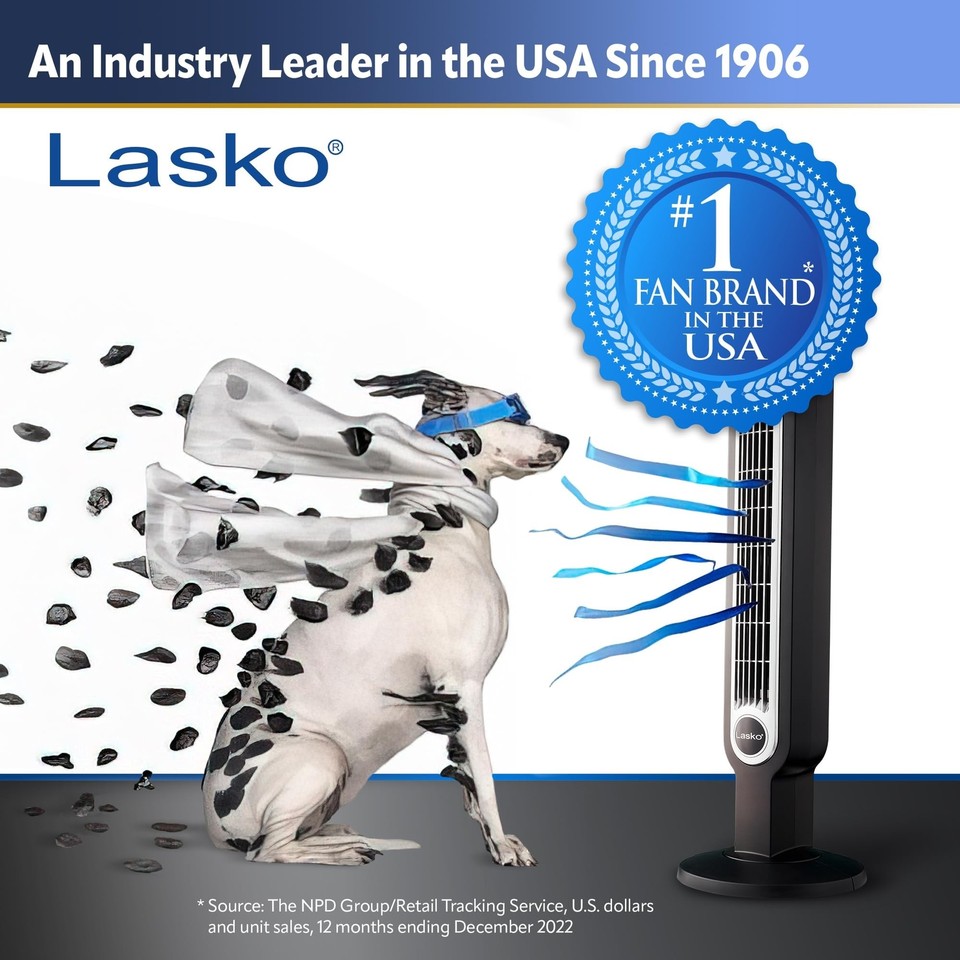 Lasko 12” Utility Fan for Job Site or Home Use, 289 CFM, Pivoting High ...