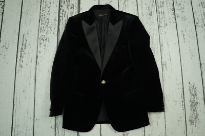 Balmain x H&M Men's Velvet Smoking Blazer Jacket Size 34R EUR 44