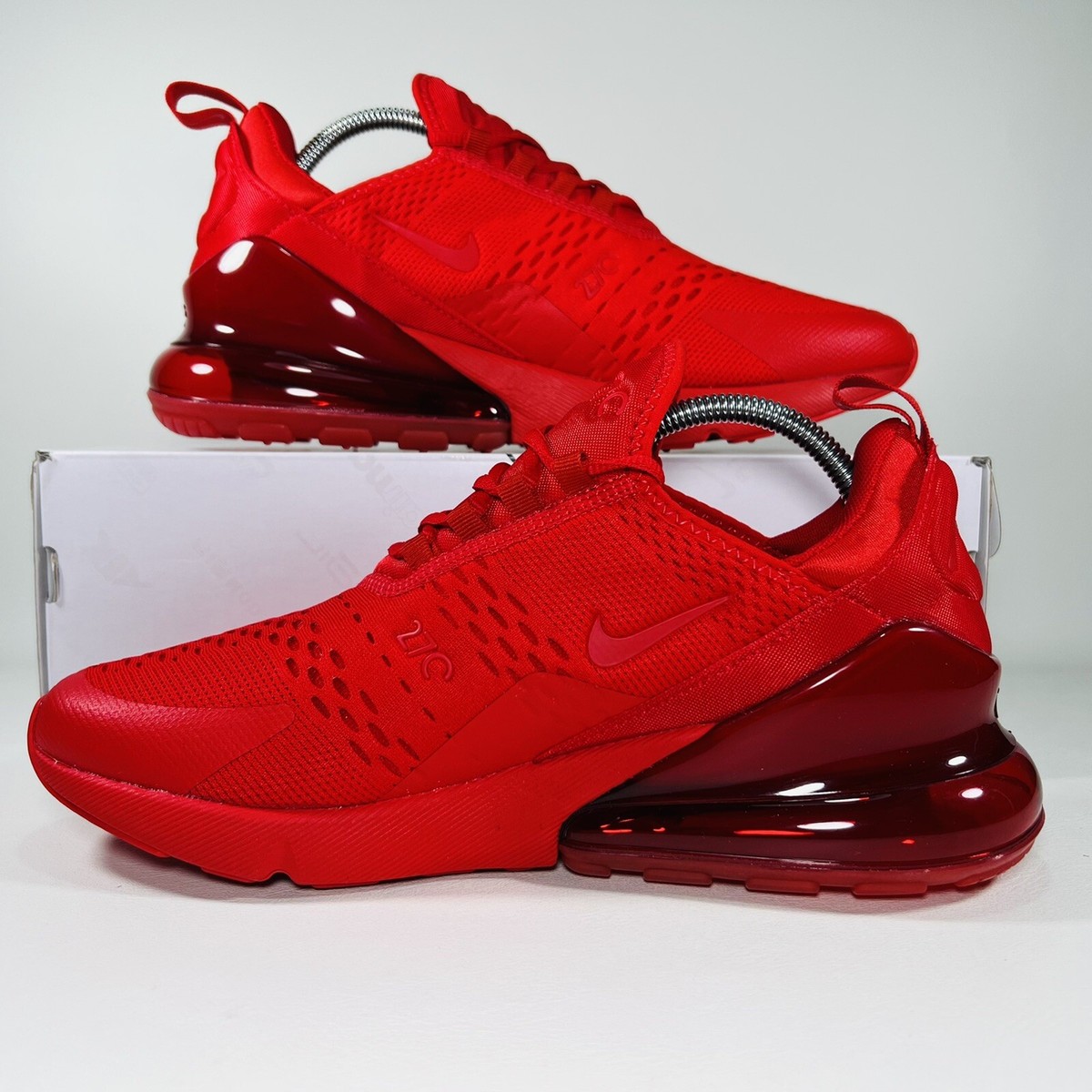 Nike Air Max 270 Men's Shoes Athletic Sneakers Red Running