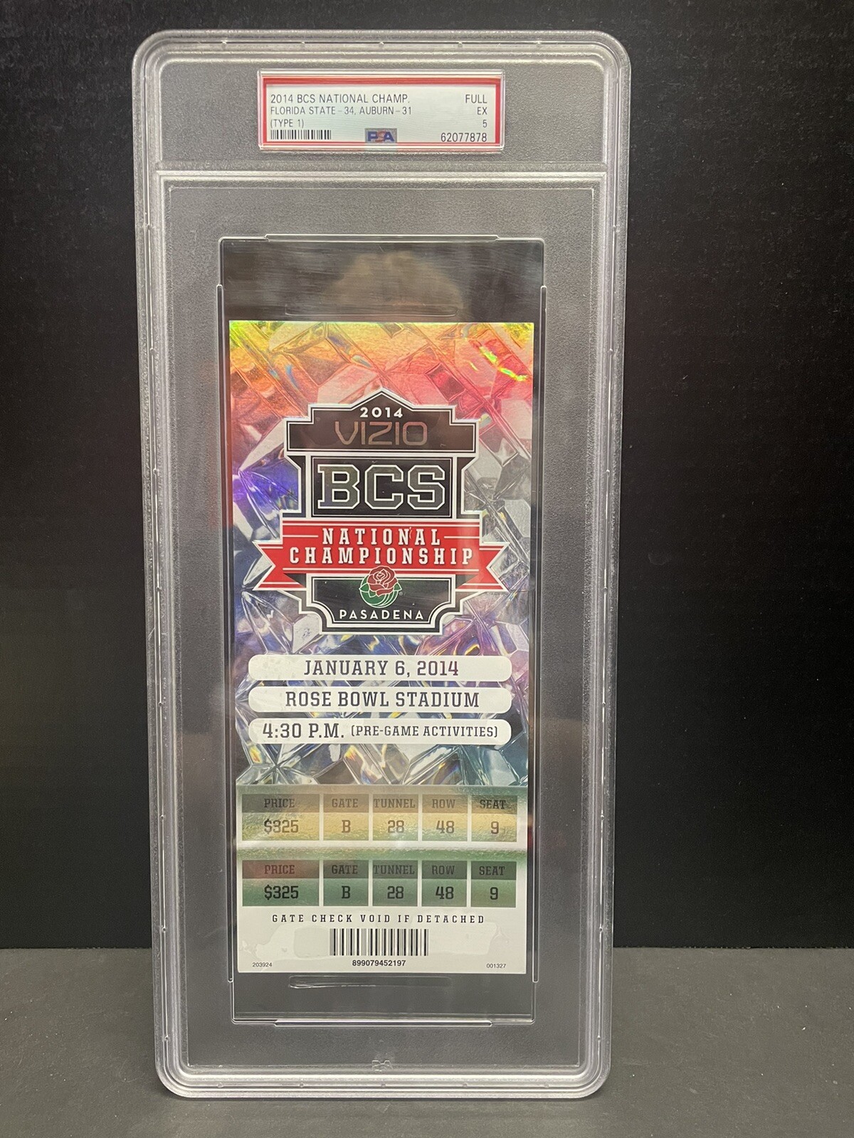 2014 Rose Bowl BCS National Championship Game Florida St.  34 V Auburn 31 -PSA 5