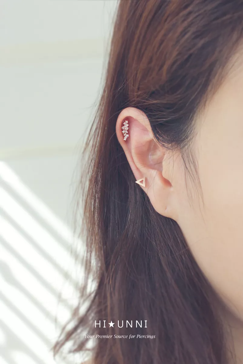 16g dainty flower cartilage earrings conch helix earrings ear