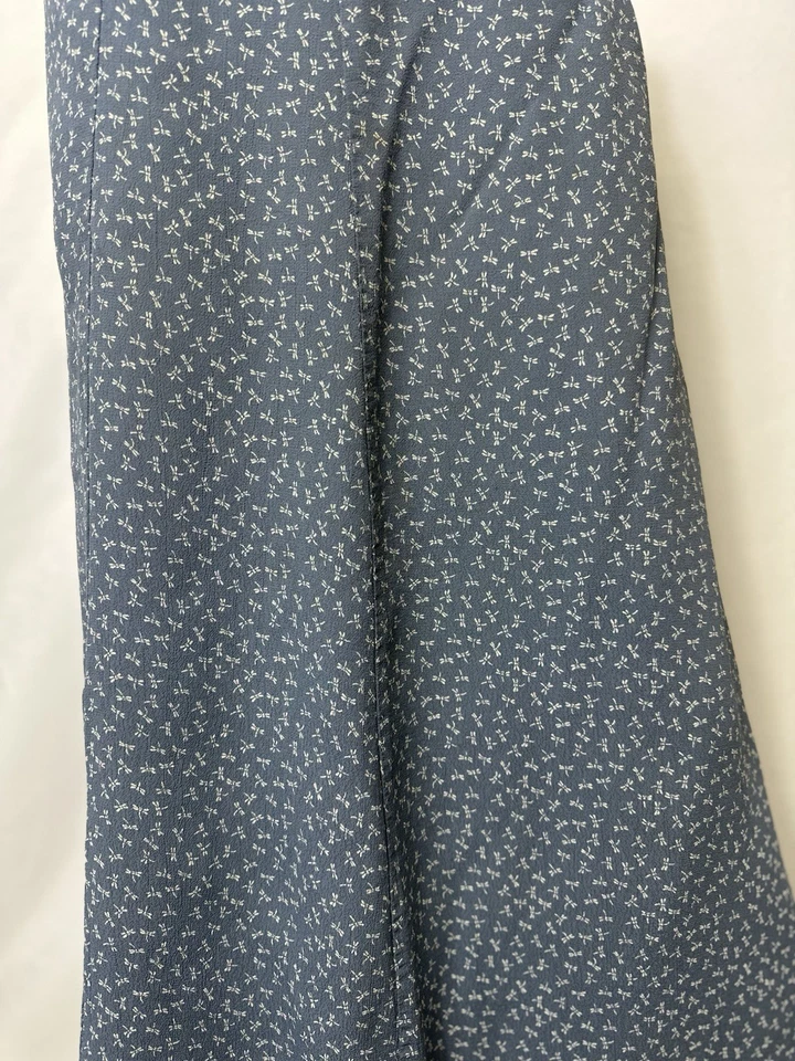 Putumayo Brand Vintage Maxi Skirt Size Medium Blue W White Accent 100% Rayon - Image 3 of 4