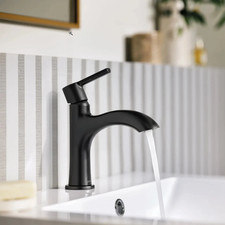 Moen Idris One-Handle Bathroom Faucet - 84577BL - Matte Black