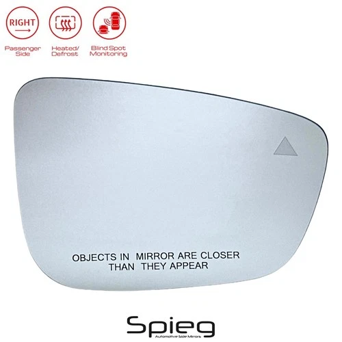 Passenger Side Mirror Glass for BMW 5 6 7 8 G11 G15 G30 G31 G32/ with Heated BSM