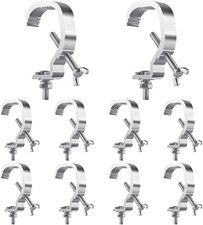 10 Pack Truss C Clamp 1.18 to 2 Inch Stage Light Clamps for 30 to 50mm Tube 55LB