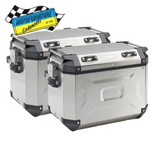 Valigie Moto KAPPA KFR48APACK2 MONOKEY K’FORCE Alluminio Naturale 48 LT.