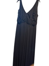 Davids bridal bridesmaid dress prom semi formal style F15933 Black Size 22