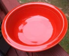 Fiestaware 32 Oz Cereal/ Serving Bowl By Homer Laughlin Orange 8.3" Diameter