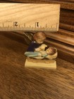 Vintage Plastic Baby Jesus in Manger with Lamb & Angel -  Hong Kong made — photo 3