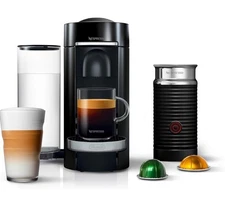 Nespresso VertuoPlus Coffee Espresso Machine Bundle Aeroccino Milk Frother
