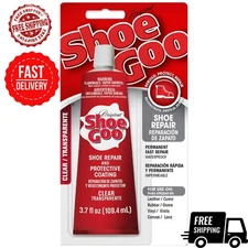 Eclectic Shoe Goo Adhesive Glue, Shoe Repair, Clear, 110010, 3.7 fl. oz.
