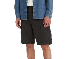 LEVIS Mens Black Cotton Carrier Cargo SHORTS 36x9 232510060 NWT
