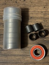 x5 - CAL 7 Runner Red ABEC 7 22x8x7mm SKATEBOARD BEARINGS w/SPACERS Bulk Bundle