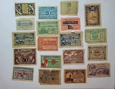 Austria Emergency Banknotes Lot of 19~ circa 1920's