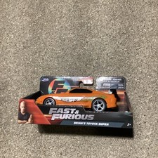 JADA TOYS 2025 Fast Furious Brian's Orange Toyota Supra Pull Back Toy - New