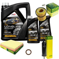 Inspektionspaket 7L Mannol Longlife 5W-30 FüR BMW F25 Xdrive35I F10 535I F18