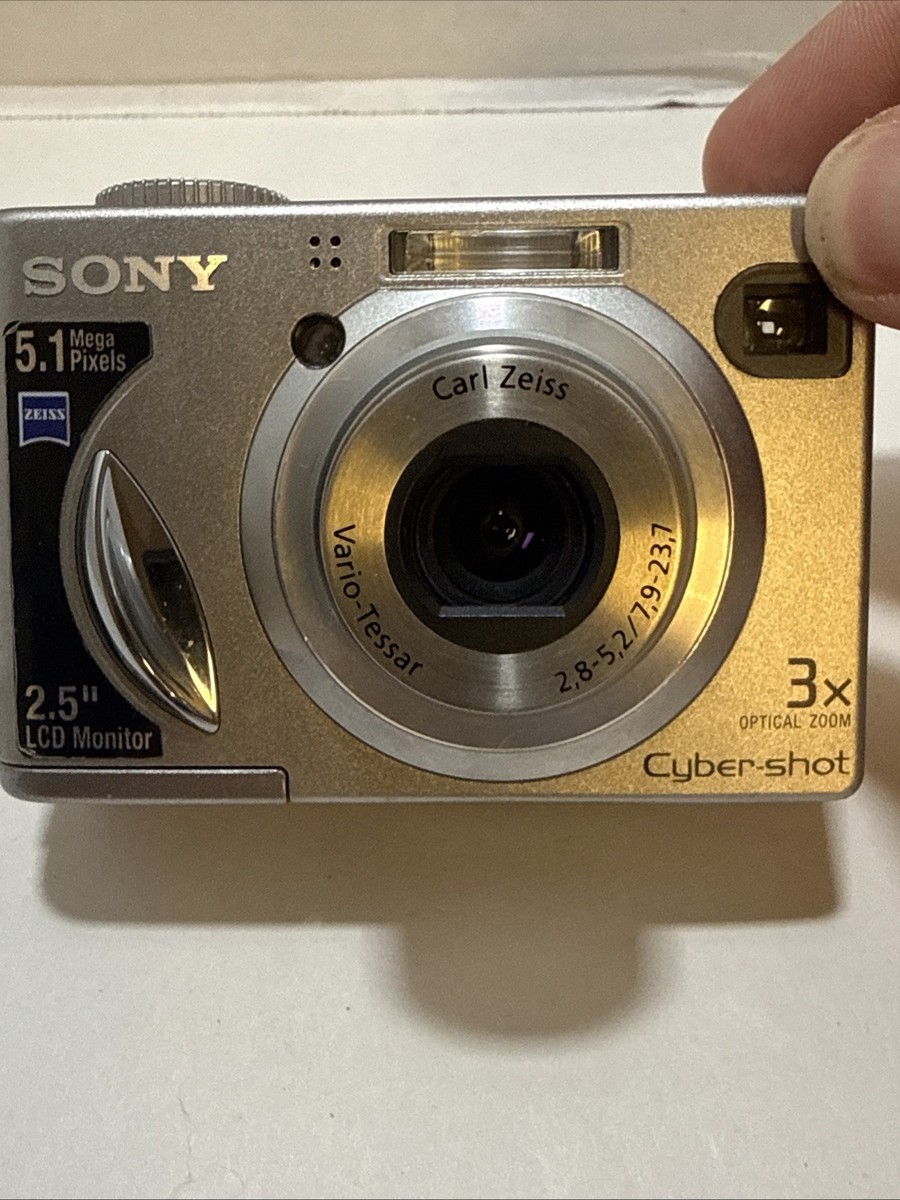 Sony Cyber-shot DSC-W5 5.1MP Digital Camera - Silver for sale