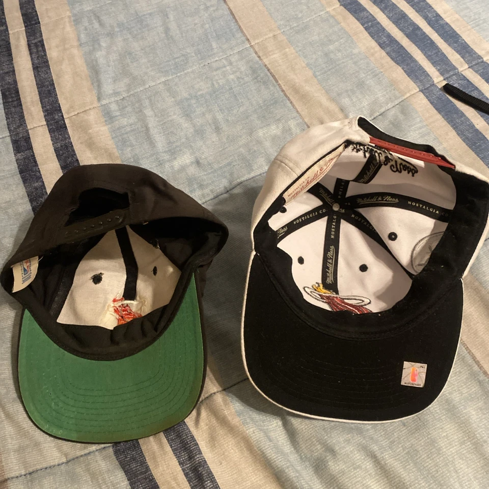 T.E.I. vintage Sombrero o gorra Miami Heat (logotipo inaugural/antiguo) • lana acrílico • década de 1990’s  Foto 4 de 4