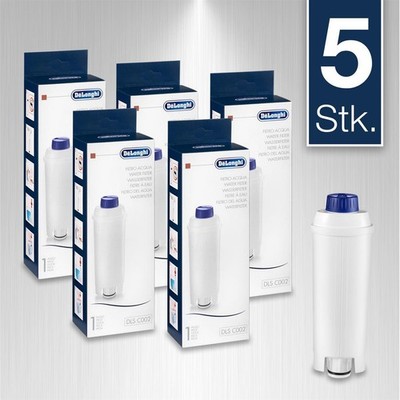 5x DeLonghi Wasserfilter DLSC002 Filterpatrone ECAM ESAM Filter Kaffeemaschine