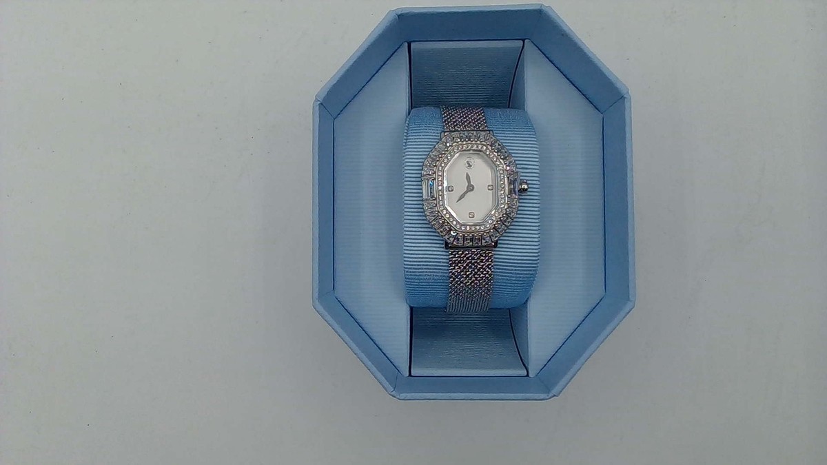 Swarovski Matrix Octagon Watch, Silver Tone, Stainless Steel Band 