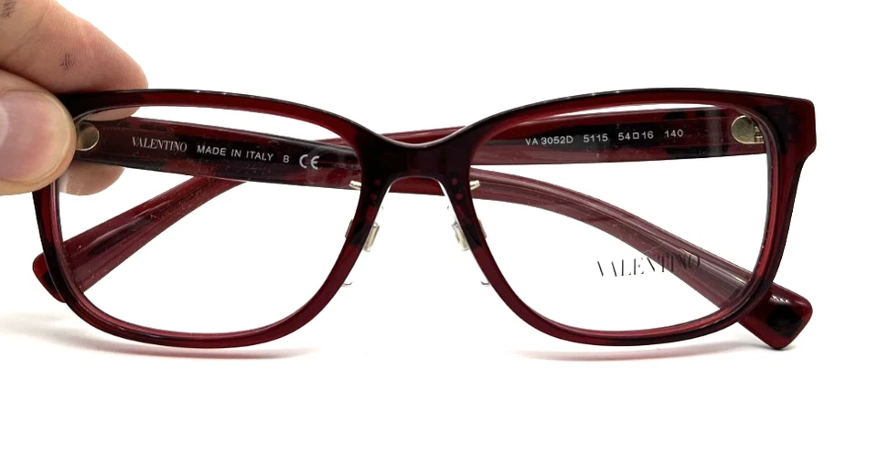 NUEVAS GAFAS VALENTINO VA3052D TRANSPARENTES ROJAS AUTÉNTICAS 54-16-140 Foto 4 de 4