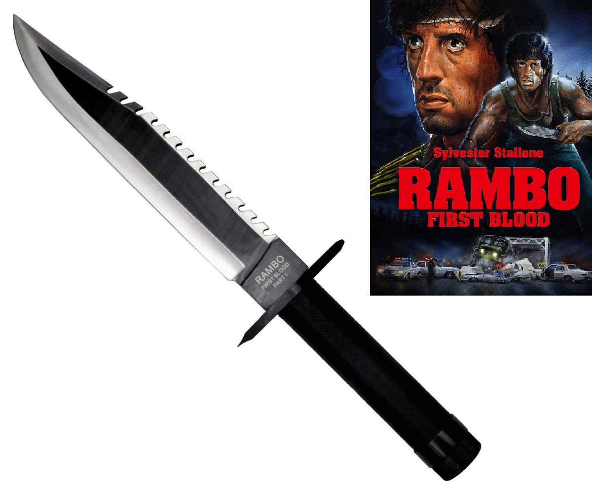 CUCHILLO RAMBO I DE CAZA DE SUPERVIVENCIA ORIGINAL