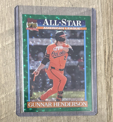 2026 Topps Series 2-Gunnar Henderson Topps All-Stars Green Crackle /99 #91AS-49