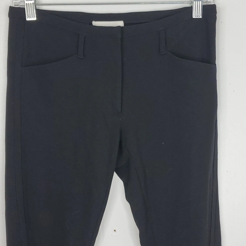 Pantalones 3.1 Phillip Lim para mujer 0 cremallera tobillo pierna cónica bolsillos negros carrera Foto 2 de 4