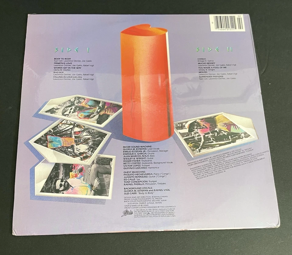 New Sealed Gloria Estefan Miami Sound Machine Primitive Love LP Vinyl FE 40131 - Image 3 of 4