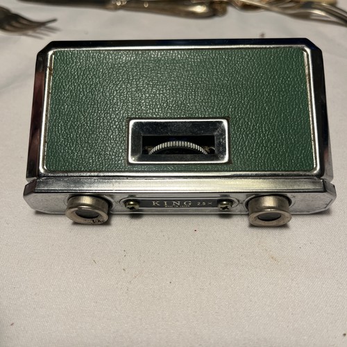 King Binoculars VINTAGE FOLDING OPERA SPORTS GLASSES 2.5x Coated Lens - Picture 3 of 4