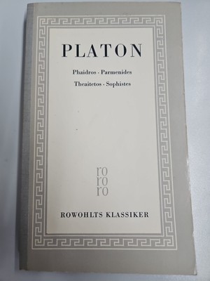 R3: Platon Phaidros Parmenides Theaitetos Sophistes Rowohlts Klassiker