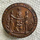 Antique GAR Civil War Veteran Stud Button Grand Army Republic Lapel Pin