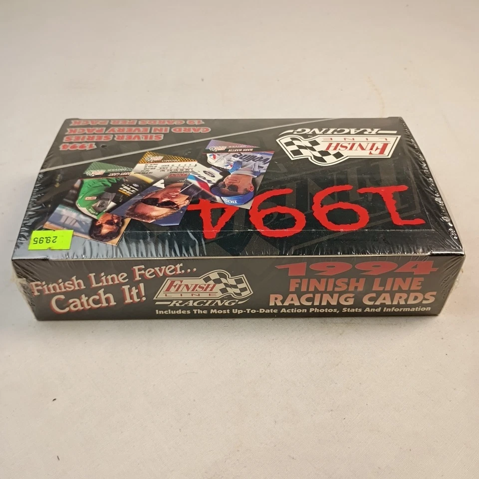 1994 Finish Line Racing NASCAR 36 Packs / 12 Cards Per Pack - Factory Sealed Box - Image 4 of 4