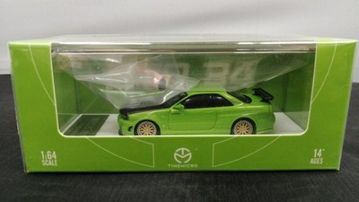 TIMEMICRO 164 Scale Mini Car GTR34 721999 Used